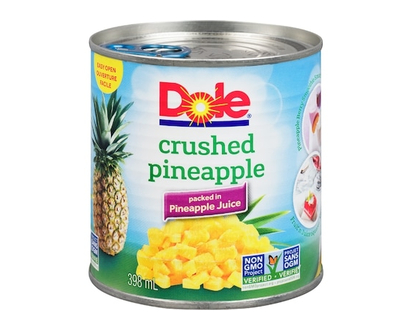 Dole Crushed Pineapple in Pineapple Juice - 398.0 ML