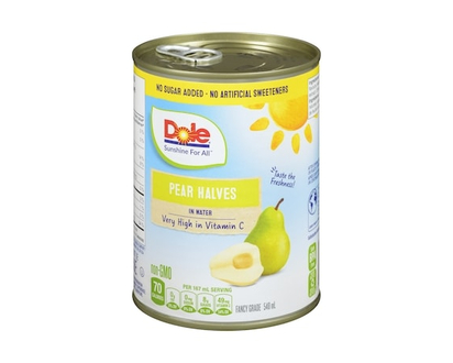 Dole Pear Halves In Water - 540.0 ML