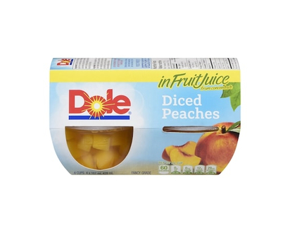 Dole Fruit Bowls Diced Peaches in Juice - 107.0 ML
