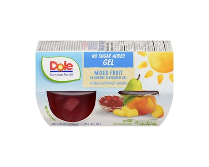 Dole Mixed Fruit In Cherry Flavoured Gel - 123.0 G