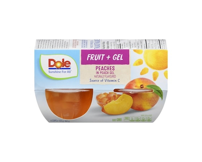 Dole Parfait Fruit in Peach Gel, Peach - 123.0 G