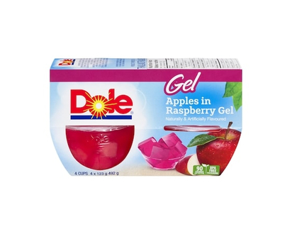 Dole Parfait Apples in Raspberry Gel - 123.0 G