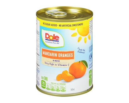 Dole Mandarin Oranges In Water - 540.0 ML