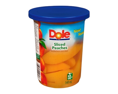 Dole In Light Fruit Juice Syrup Sliced Peaches - 540.0 ML