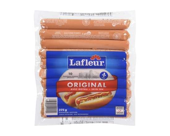 Lafleur Saucisses avec boyau - 375.0 G
