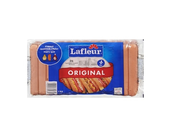 Lafleur Original Format Rassemblement 26 Saucisses Fumées - 1.0 KG