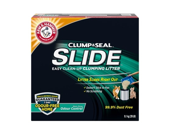 Slide Non-Stop Odour Control Clumping Cat Litter - 9.1 KG