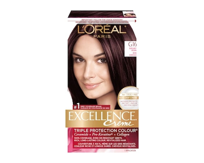 L'Oreal Paris ExcellenceCrème, G16 Burgundy Brown - 1.0 EA