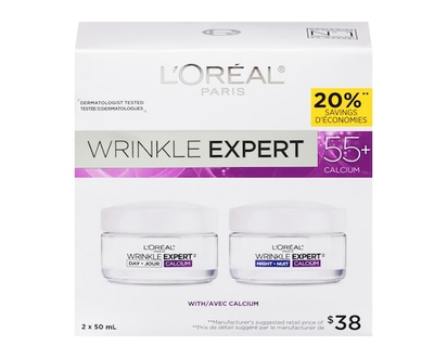 L'Oreal Paris Wrinkle Expert Anti-Wrinkle Day & Night Moisturizers 55+ - 1.0 EA