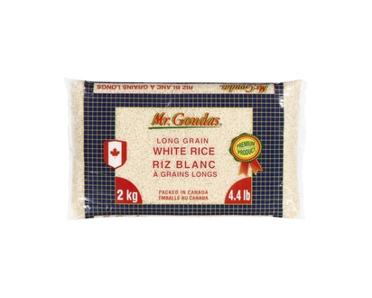 Mr Goudas Riz blanc à grains longs - 2.0 KG