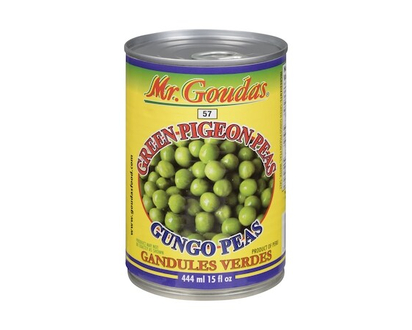 Mr Goudas Green Pigeon Peas Gungo Peas - 444.0 ML