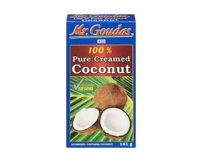Mr Goudas 100 % Pure Creamed Coconut - 142.0 G