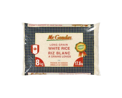 Mr Goudas Riz blanc à grains longs - 8.0 KG