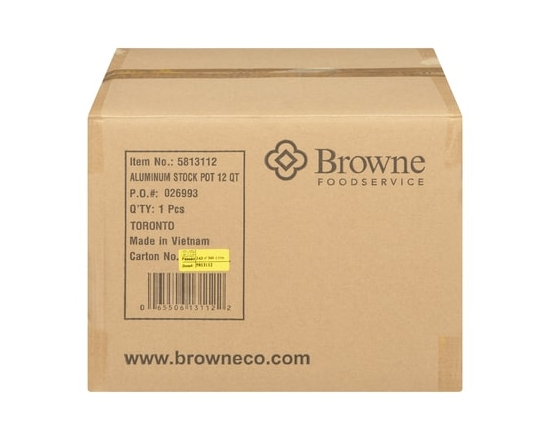 Aluminum Stock Pot, 12Qt - 1.0 EA