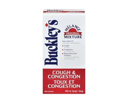 Buckleys Buckley's® Cough Congestion Original Mixture Syrup Sucrose-Free - 200 ML