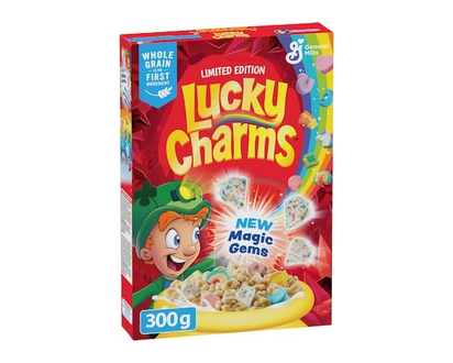 Lucky Charms Céréales d'avoine grillée givrées avec des guimauves - 300 G