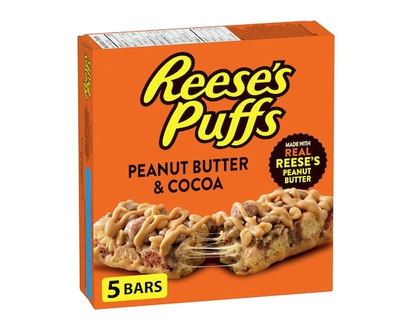 REESE Délices Reese's Puffs Barres de céréales à saveur de beurre d'arachide et cacao - 120 G