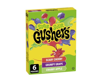 Betty Crocker Fruit Gushers Super Sour Gushers - 138.0 G