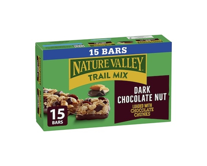 Nature Valley Val Nature Barre Granola, Sucrées et Salées, Chocolat Noir et Noix, 15 Barres - 525.0 G