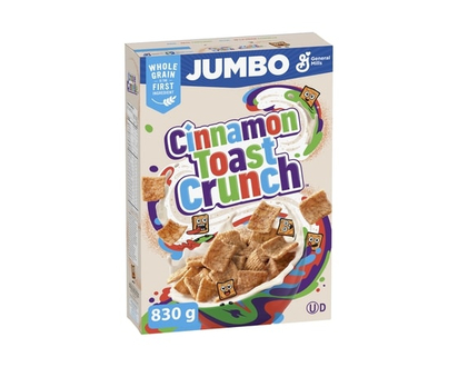General Mills Croque Cannelle, Céréales Pour le Petit-déjeuner, Grains Entiers, Format Géant - 830.0 G