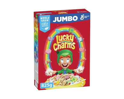 General Mills Lucky Charms Cereal Jumbo Size - 825.0 G
