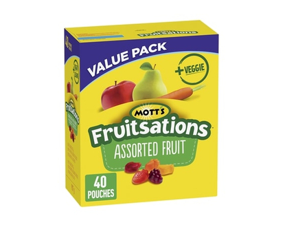 Mott’s Fruitsations Collations à Saveur de Fruits, Fruits Assortis, Sans Gluten - 907.0 G