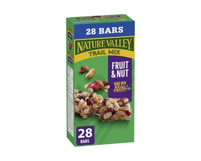 Nature Valley Granola Tendres Mélange du Randonneur, Fruits et Noix, 28 Barres - 980.0 G