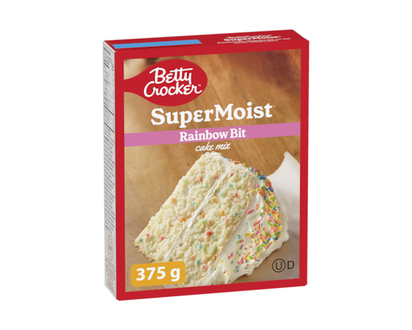 Betty Crocker Super Moist Cake Mix Rainbow Bits - 375.0 G