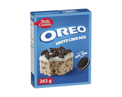 Betty Crocker OREO White Cake Mix with OREO Cookie Pieces, 6 Servings - 263.0 G