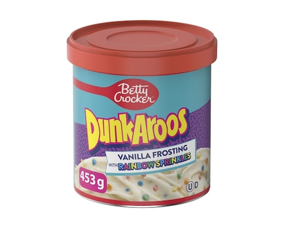 Betty Crocker DunkAroos Vanilla Frosting With Rainbow Sprinkles - 453.0 G