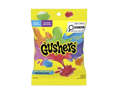 Betty Crocker Gushers, Tropical Fruit Flavoured Snacks - 120.0 G