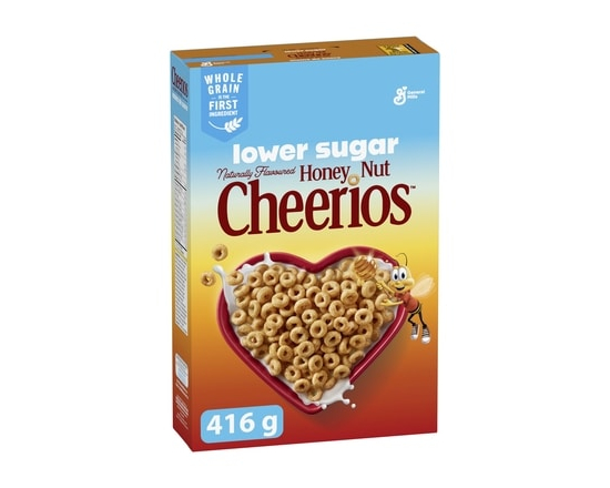 Cheerios Lower Sugar Naturally Flavoured Honey Nut Cereal - 416.7 G