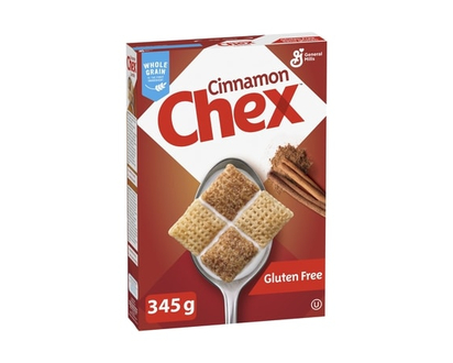 General Mills Cinnamon Chex Breakfast Cereal, Gluten Free, Whole Grains - 345.0 G