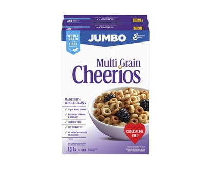 General Mills Cheerios Cereal Multi Grain Jumbo - 1010.0 G