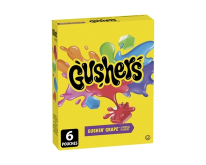 Betty Crocker Fruit Gushers Gushin' Grape & Tropical Flavours - 138.0 G