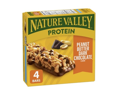 Nat Valley aux Protéines, Beurre D’arachide et Chocolat Noir, 4 Barres - 148 G