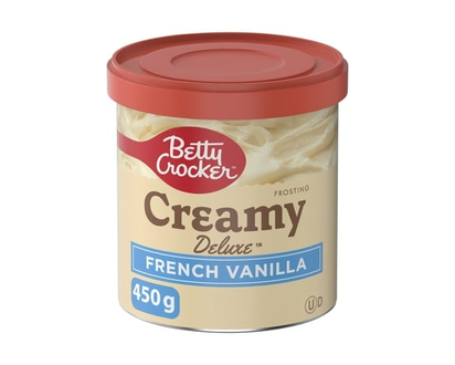 Betty Crocker Creamy Deluxe Frosting, French Vanilla, Gluten Free - 450.0 G
