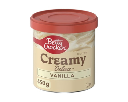 Betty Crocker Creamy Deluxe Frosting, Vanilla, Gluten Free - 340.0 G