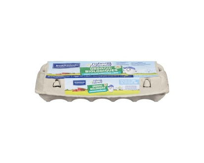 Les Fermes Burnbrae Naturoeuf Oeufs Bio Gros, Un. - 12.0 EA