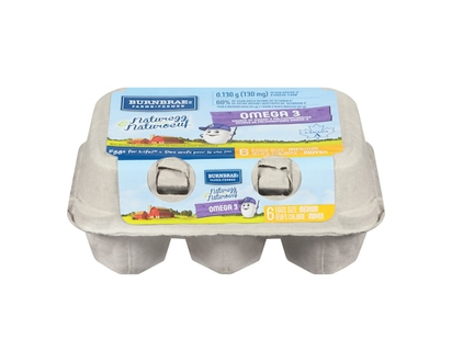 Burnbrae Farms Naturegg Omega 3 White Eggs - 6.0 EA