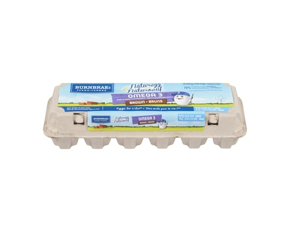 Burnbrae Farms Naturegg Omega 3 Brown Eggs, Large - 12.0 EA