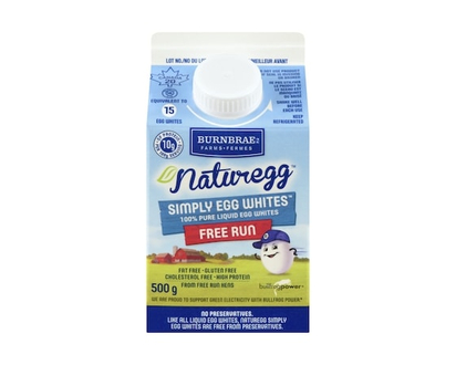 Burnbrae Farms Naturegg Free Run Egg Whites - 500.0 G