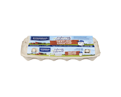 Burnbrae Farms Naturegg Nest Laid White Eggs, Large - 12.0 EA