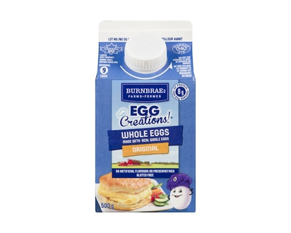 Burnbrae Farms Egg Creations! Whole Eggs, Original - 500.0 G