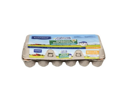 Burnbrae Farms Organic Free Range Eggs, 18 Eggs - 18.0 EA