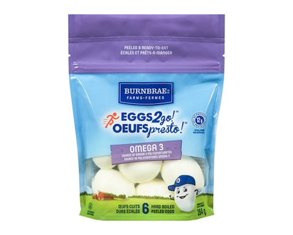 Burnbrae Farms Eggs2go! 6 Hard Boiled Peeled Eggs - 6.0 EA
