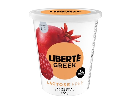0% Lactose-Free Greek Yogurt Raspberry Pomegranate - 750.0 G