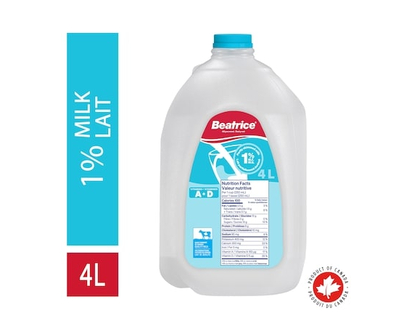 Partly Skimmed Milk 1% - 4.0 L