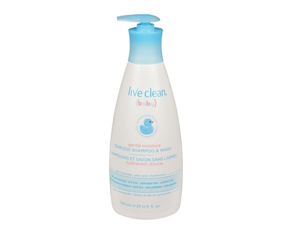 Live Clean Baby Gentle Moisture Tearless Shampoo & Wash - 750.0 ML