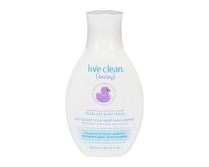 Live Clean Baby Soothing Oatmeal Relief Tearless Baby Wash - 300 ML